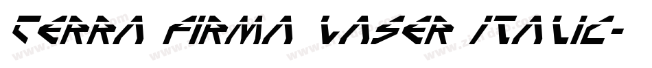 Terra Firma Laser Italic字体转换